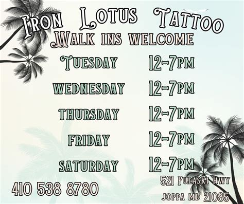 Iron Lotus Tattoo, Joppatowne, MD